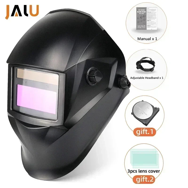 DIN4/9-13 1/25000s Mma Welder Protect Mask Helmet Welding Mask Mascara Soldar Battery Grinding Welding Helmet Solar Cell Cap