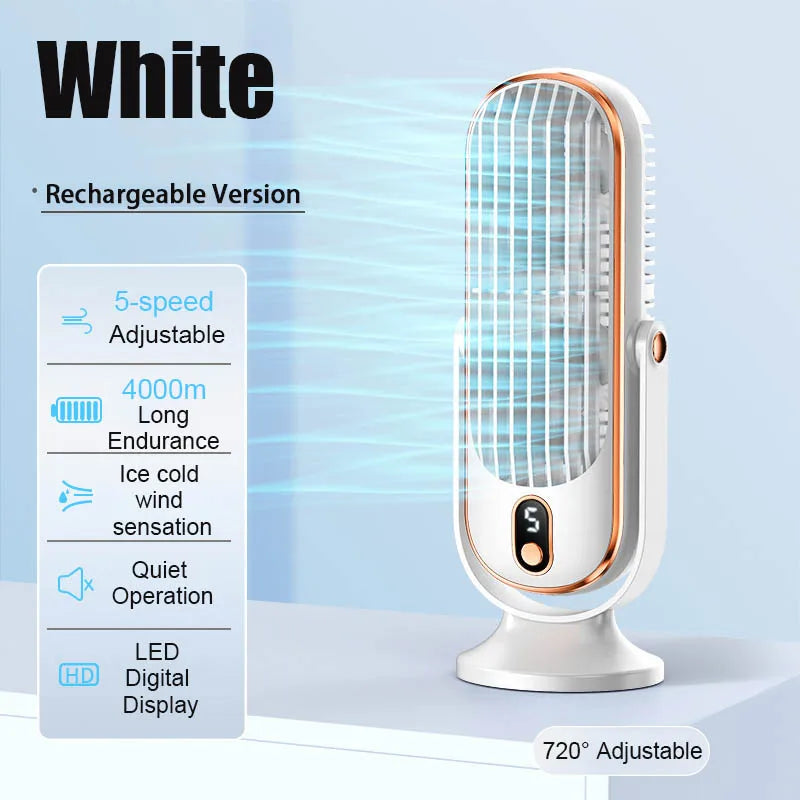 Portable Home Air Conditioning Fan 5-Speed 720° Swivel Outdoor Camping Air Cooler
