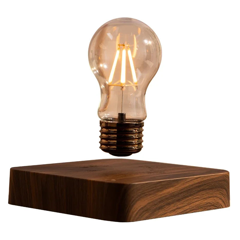 Maglev Light Bulb Black Technology Small Ornament Crafts Ambient Light Desk Lamp Home Living Room Modern Light Luxury