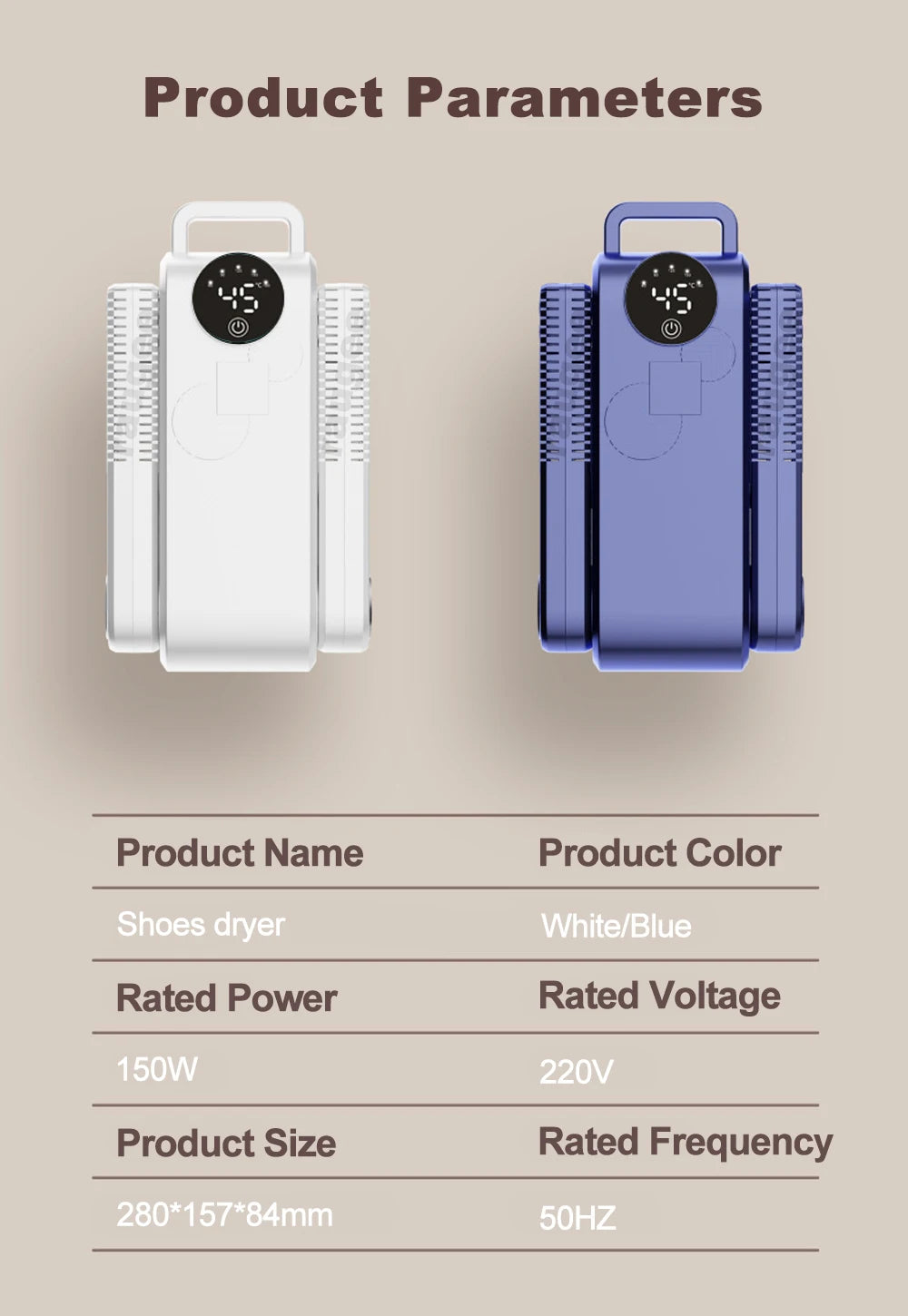 Foldable Shoes Dryer UV Shoes Dryer With Intelligent Timer Household Deodorizing Sterilizing Shoe Dry Machine Boot Dryer Heater