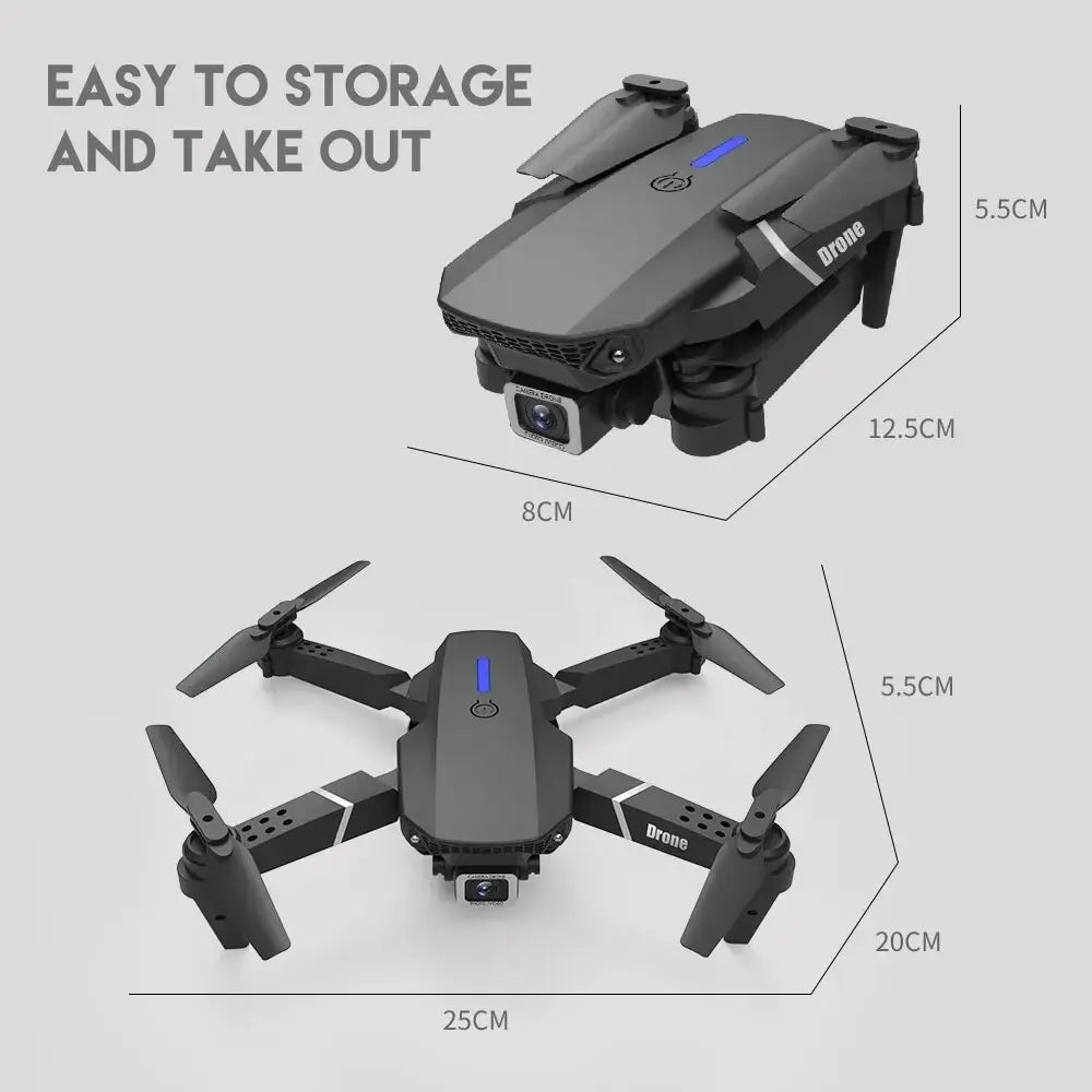 Drone E88Pro 4K 1080P Wide Angle HD Camera
