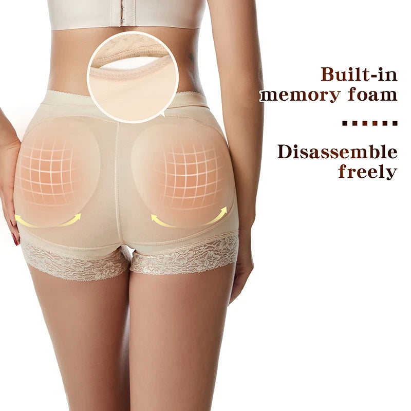 Shapewear for women's Butt Lifter Panty Fake Buttock Body Shaper Padded Underwear Lady Lift Bum High Waist Tummy Control Hip Enhancer Panties