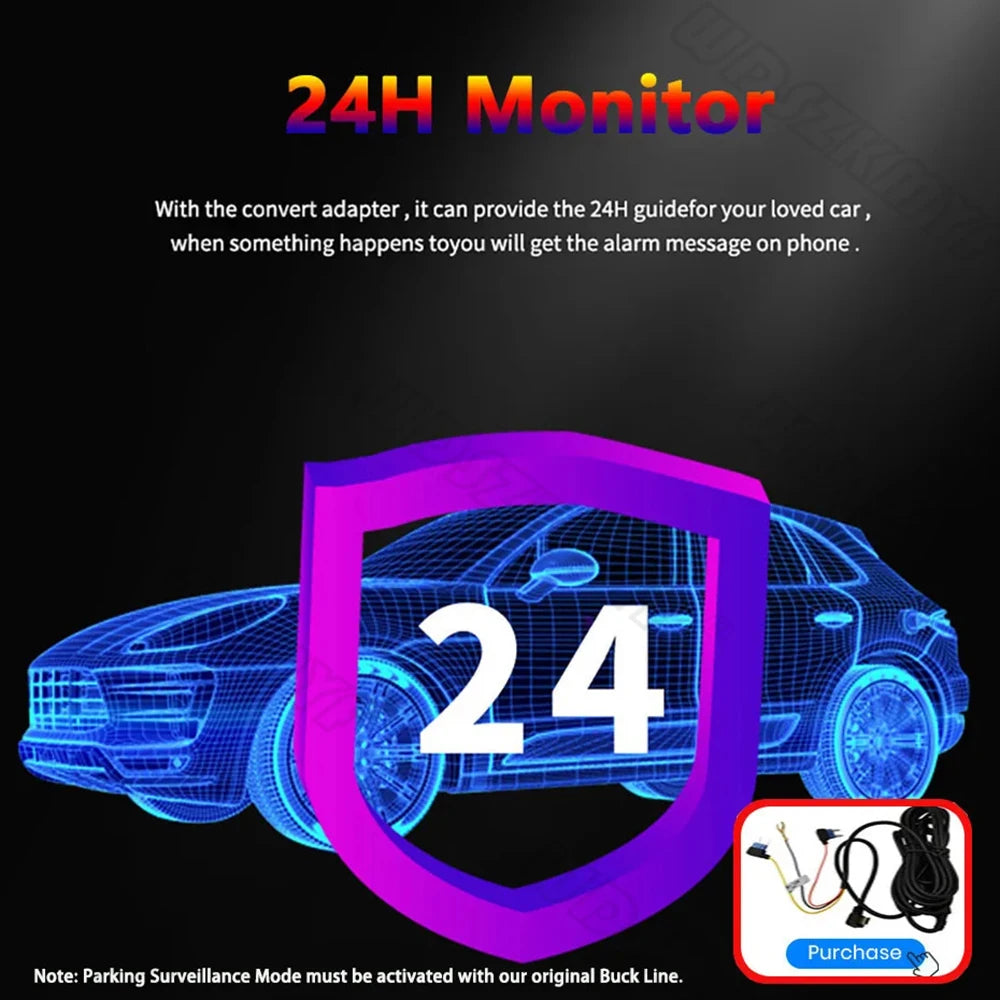 Dash Cam, 1080P FHD Front and Rear Inside Car Camera, WiFi APP Control