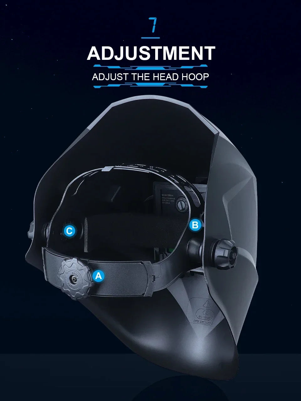 DIN4/9-13 1/25000s Mma Welder Protect Mask Helmet Welding Mask Mascara Soldar Battery Grinding Welding Helmet Solar Cell Cap