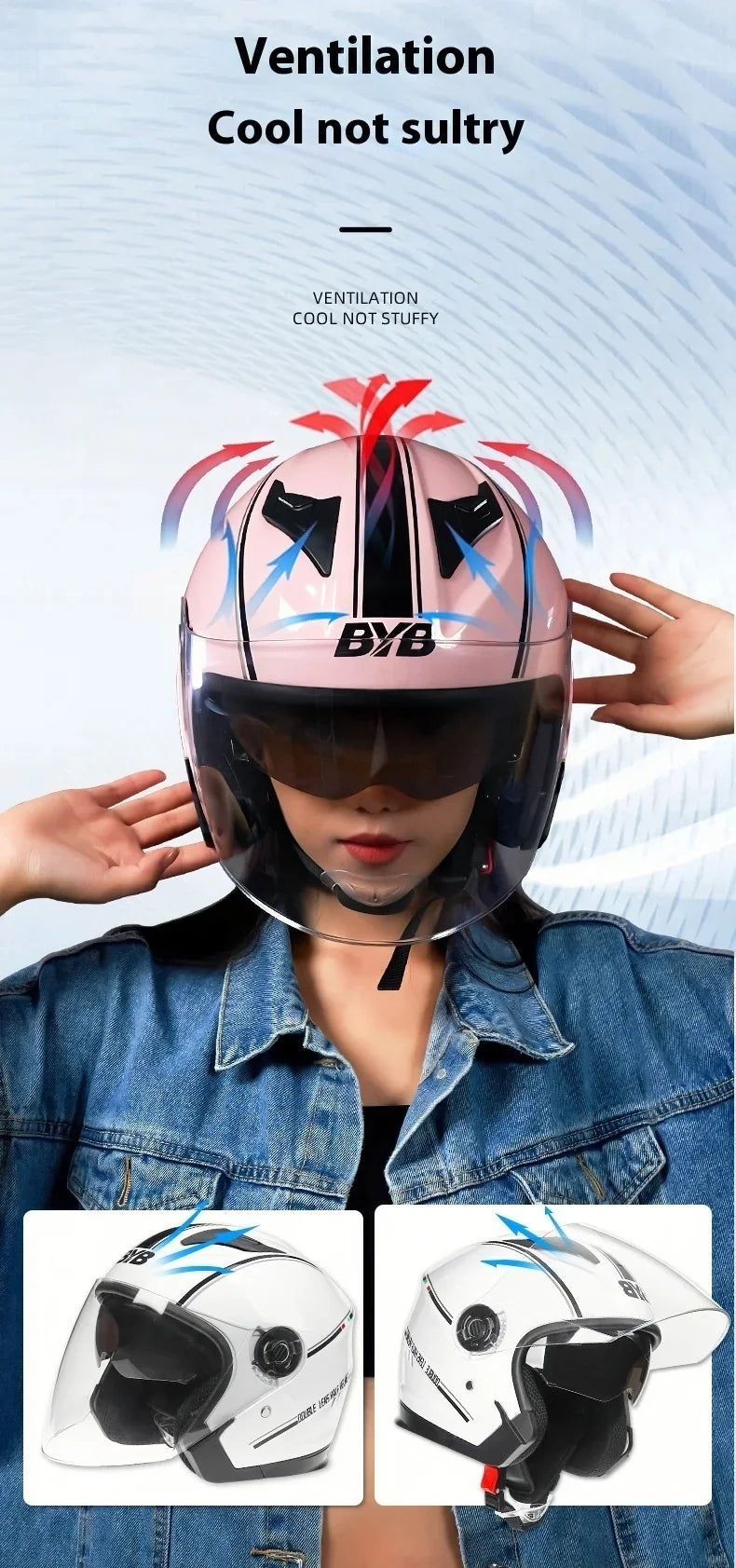 2025 Electric Motorcycle Helmet with Double-Lens Anti-Fog Shield Full Face Helmet for Riding All Seasons Safety Gear Men Women