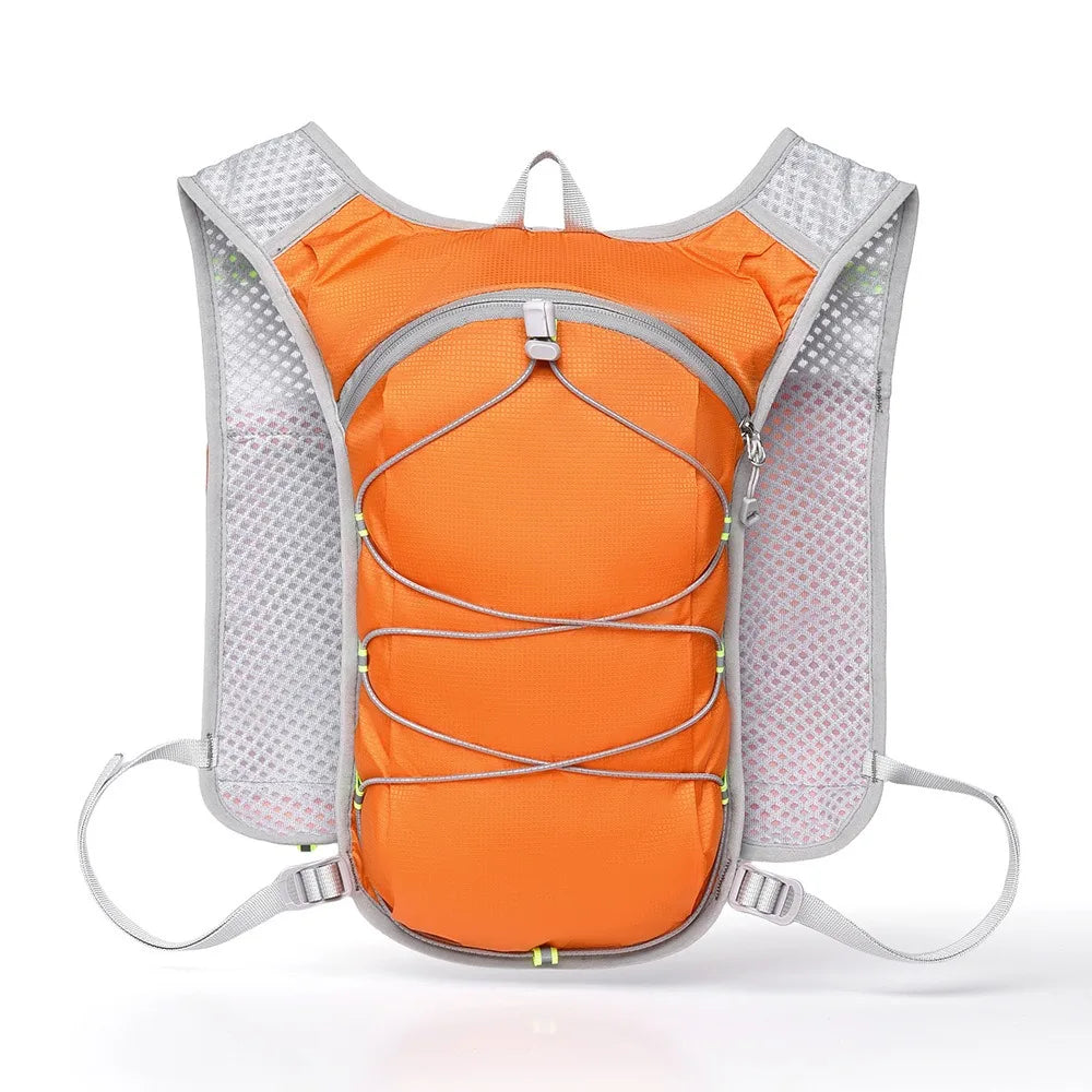 Breathable Running Hydration Vest Ultra-light Multiple Pockets Running Hydration Bag Waterproof Nylon Material Water Backpack