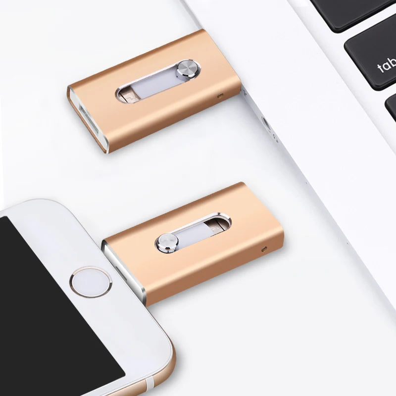 USB 3.0 Flash Drive Sticks External Storage Pen Drive Phone For iPhone Android PC