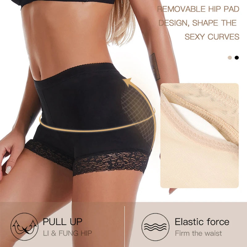 Shapewear for women's Butt Lifter Panty Fake Buttock Body Shaper Padded Underwear Lady Lift Bum High Waist Tummy Control Hip Enhancer Panties