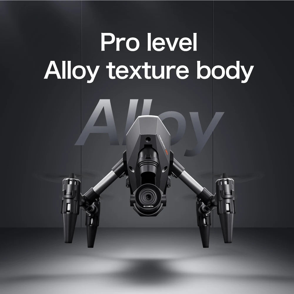 XD1 8K HD dual camera aerial camera, alloy anti-drop mini drone 2.4GWiFi drone foldable four-axis aerial camera