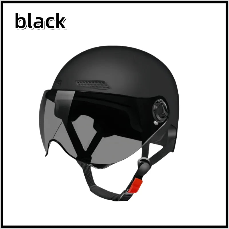 Men's motorcycle helmet - Comfortable and breathable. Bicycle and electric vehicle helmet - 3C certified safety equipment.