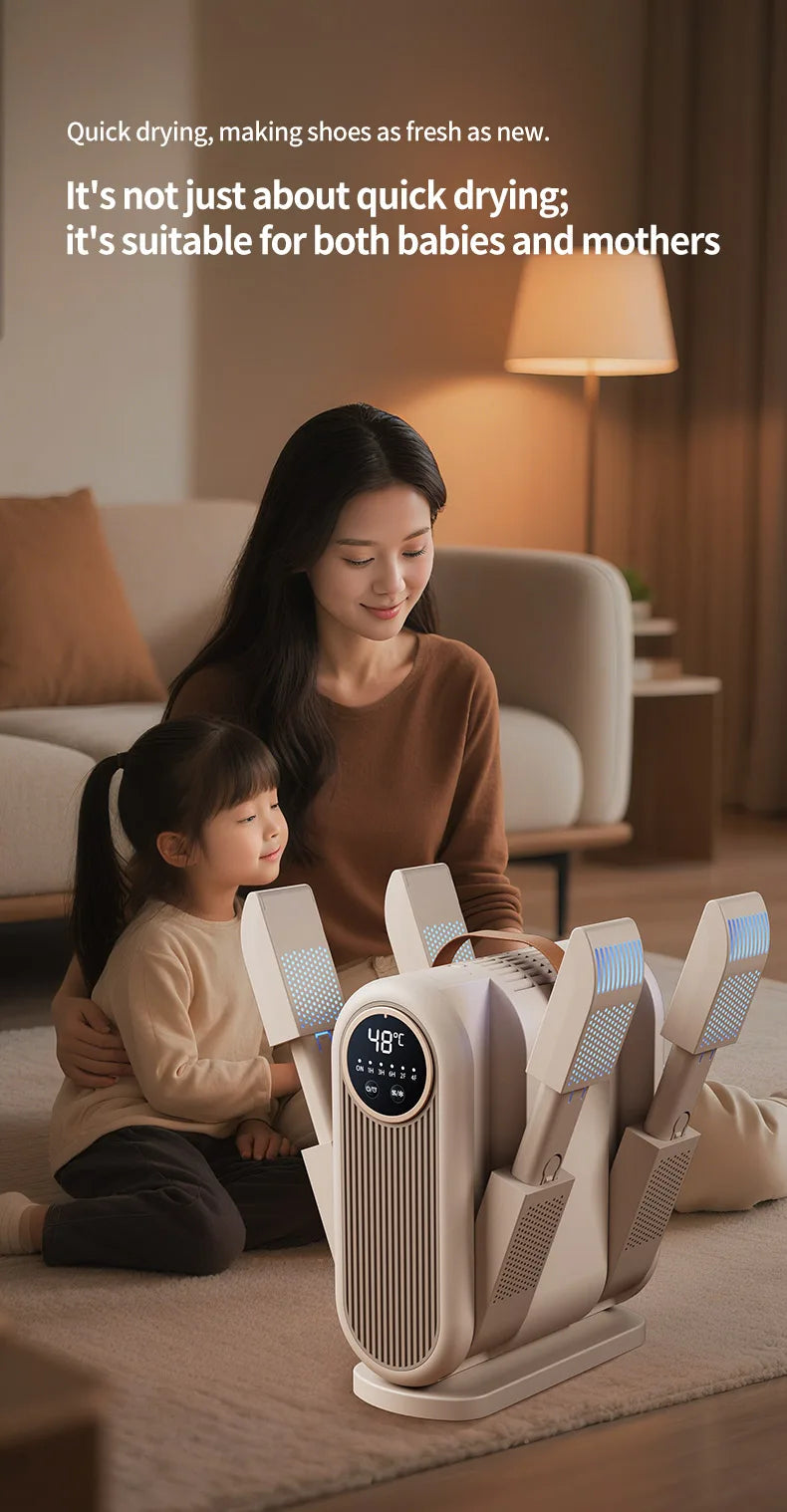 Six-Arm Foldable Shoe Dryer