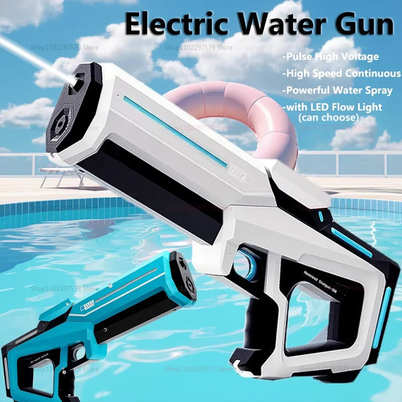 Water Gun Toy Consecutive Shots Automatic Electric Water Blaster for Outdoor Beach Pool Kid Adult Summer Water Fight Toys Gifts