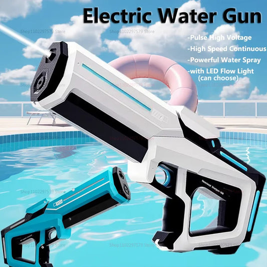Water Gun Toy Consecutive Shots Automatic Electric Water Blaster for Outdoor Beach Pool Kid Adult Summer Water Fight Toys Gifts