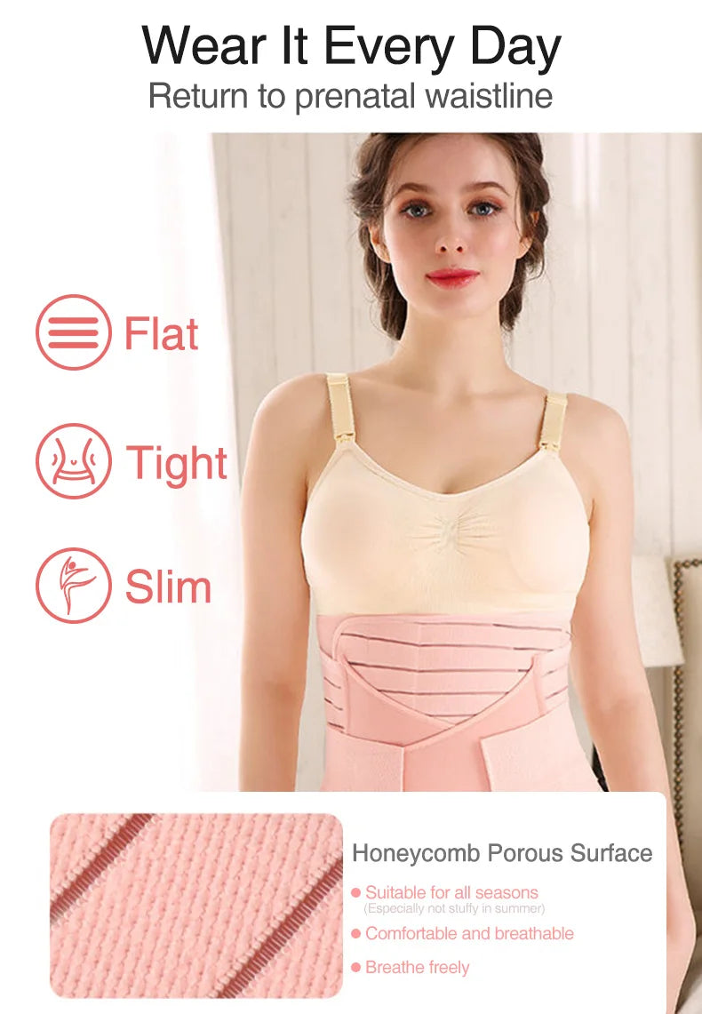 Shapewear for Women  3in1 Corset Postpartum Belly Band Pregnant Women Tummy Belly Pelvis Belt Wrap Waist Trainer Recovery Bandage Strap Body Shaper