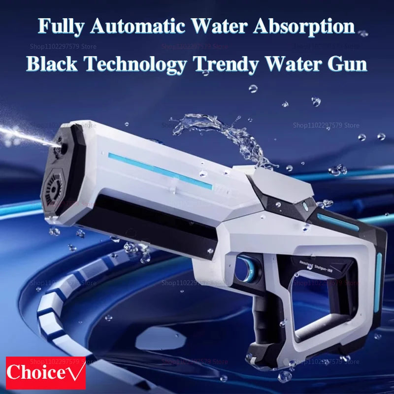 Water Gun Toy Consecutive Shots Automatic Electric Water Blaster for Outdoor Beach Pool Kid Adult Summer Water Fight Toys Gifts