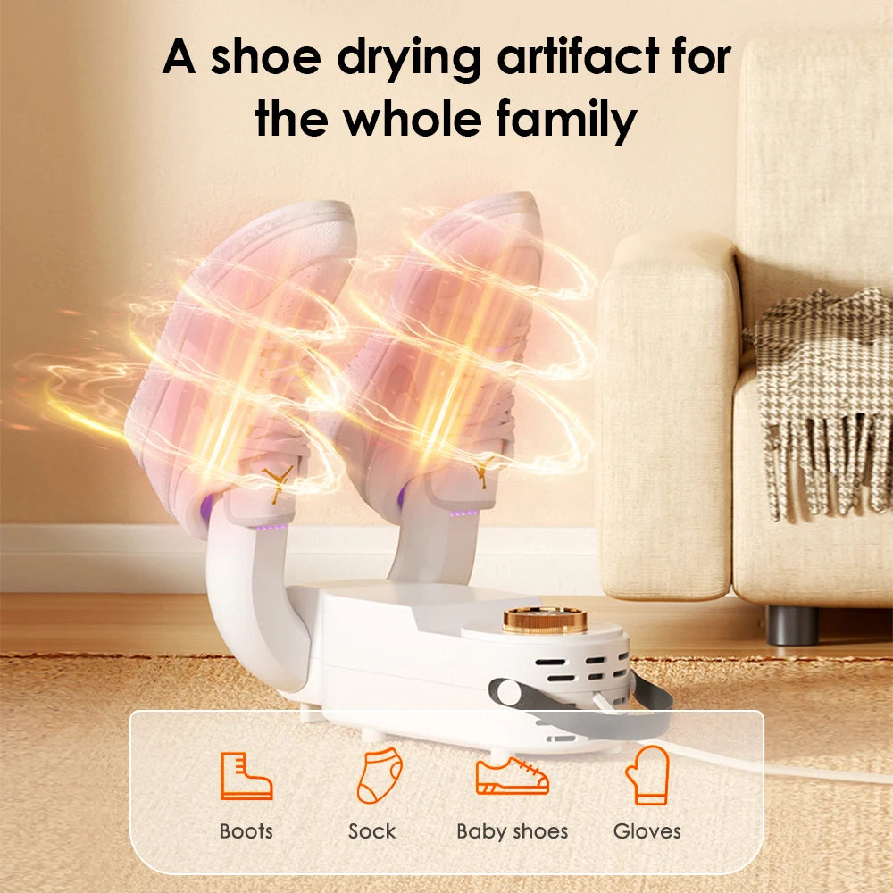 Electric Shoes Dryer Machine Folding Smart Constant Temperature Fast Dryer Heater Deodorizer Dehumidifier Device Boots Drier