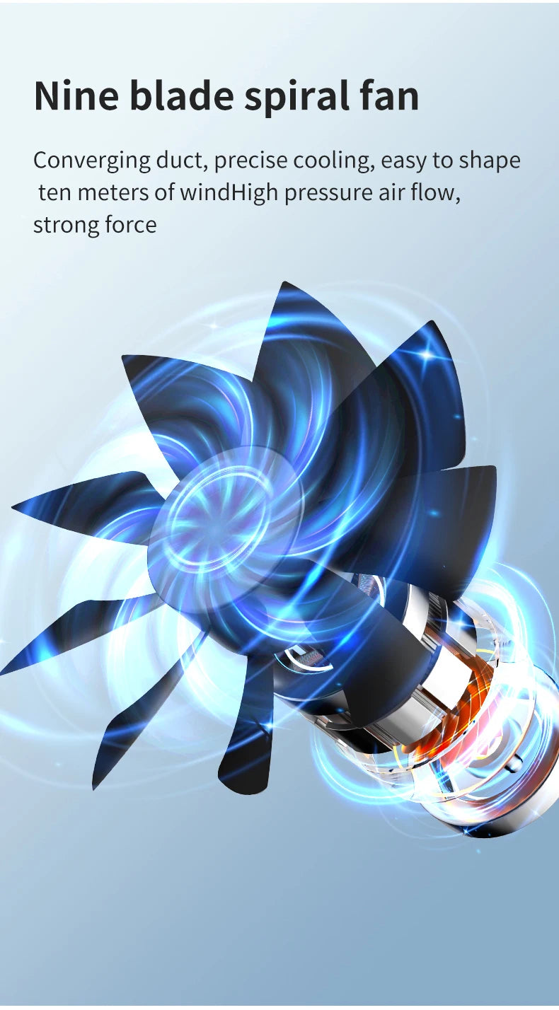 Portable Fan with 2-Speeds Evaporative Air Cooler with 0.5L Water Tank