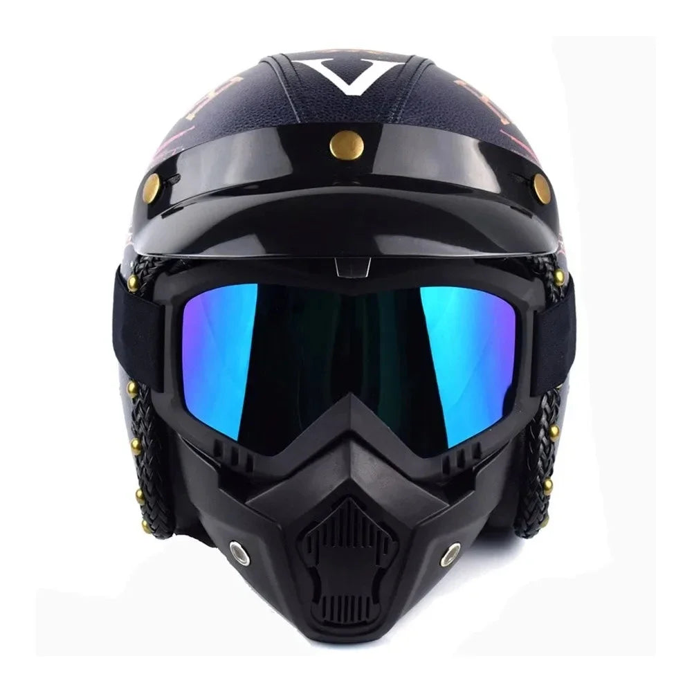 MTB Safety Mask & Goggles Combo - Windproof Protection for Extreme Cycling, Dirt Bikes & Outdoor Sports