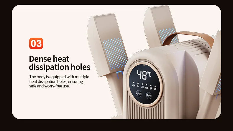 Six-Arm Foldable Shoe Dryer