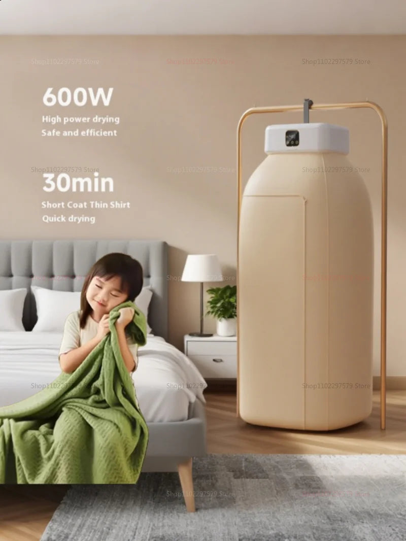 Multifunctional Dryer Portable Clothing Dryer Compact Foldable Laundry Dryer Machine with Dryer Bag and Time Setting Dryer