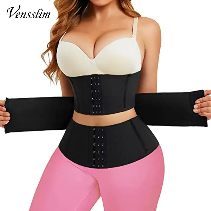 Shapewear for Women Vens slim Body Shaper Waist Trainer Belt Women Weight Loss Reduce Tummy Trimmer Corset Adjustable Workout Girdle Shapewear