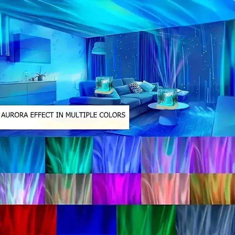 RGB Color Dynamic Aurora Projector Night Light Bedroom Ambient Lamp Xmas