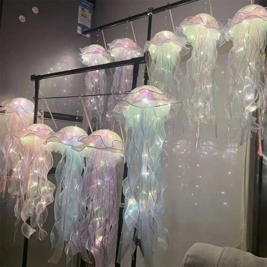 Jellyfish Lamp, Portable Flower Lamp, Girl Room Atmosphere Decoration Lamp, Bedroom Night Lamp, Home Decoration, Birthday Gift