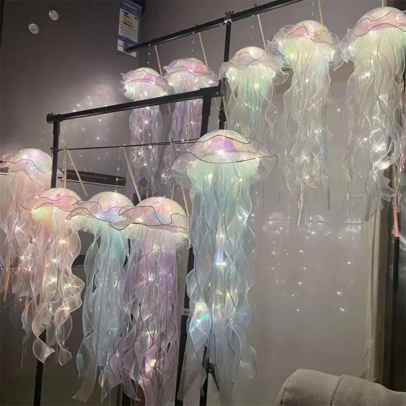 Jellyfish Lamp, Portable Flower Lamp, Girl Room Atmosphere Decoration Lamp, Bedroom Night Lamp, Home Decoration, Birthday Gift