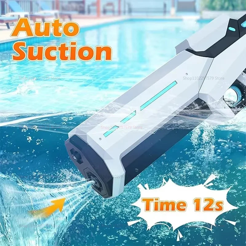Water Gun Toy Consecutive Shots Automatic Electric Water Blaster for Outdoor Beach Pool Kid Adult Summer Water Fight Toys Gifts