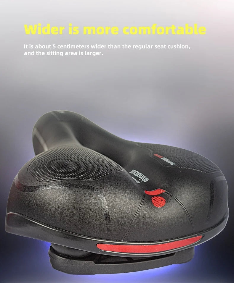 Universal Bicycle Seat for Mountain Bikes Thick Soft Breathable Shock Absorbing Ball Style Cycling Saddle for  Outdoor Riding