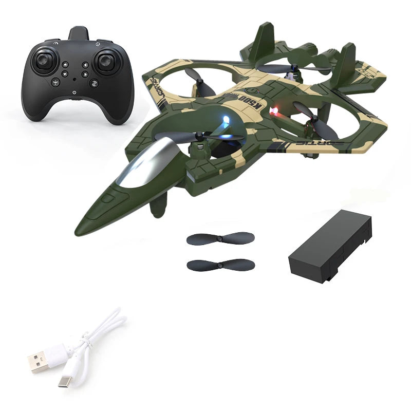 RC Plane Toy Glider Flying Helicopter 2.4G Stunt Remote Control Foam Fighter Airplane Outdoor Toys For Children Adult Gifts