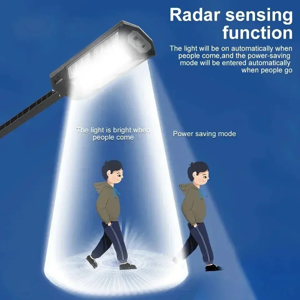 Solar LED Light 300000LM Outdoor Lamp Of Motion Sensor 4 Mode Waterproof