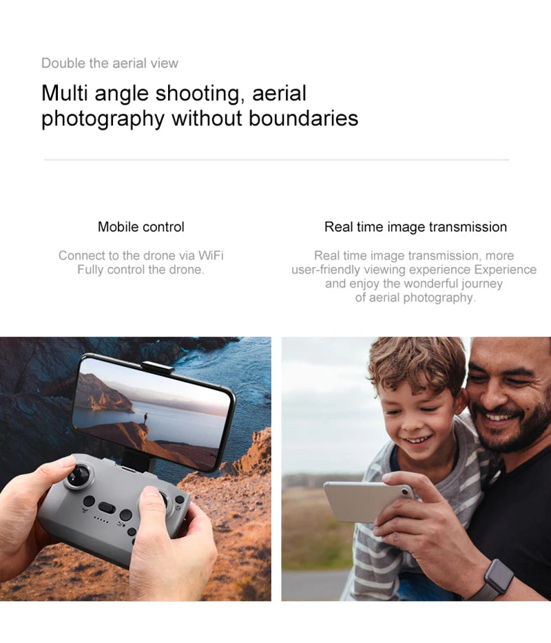 Xiaomi D16 Mini Drone Dual Camera 8K HDAerial Aircraft Obstacle Avoidance UAV Fixed Remote Control Airplane Gift Toys 20000M