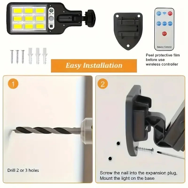 Solar LED Lights 400000LM Outdoor With 3 Mode Waterproof Motion Sensor