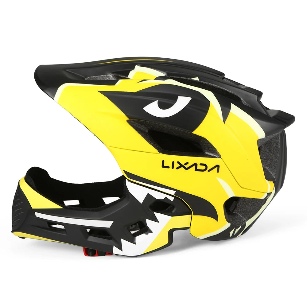 Lixada Kids Detachable Full Face Helmet Children Sports Safety Helmet for Cycling Skateboarding Roller Skating