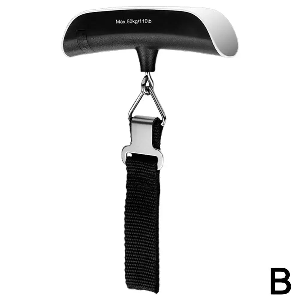 High Precision Portable Scale Digital LCD Display Hanging Bearing 110lb/50kg Baggage Bag Steelyard Hook Balance Scale Tools