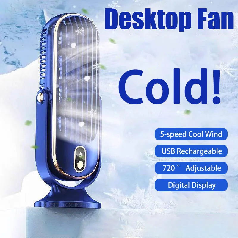 Portable Home Air Conditioning Fan 5-Speed 720° Swivel Outdoor Camping Air Cooler