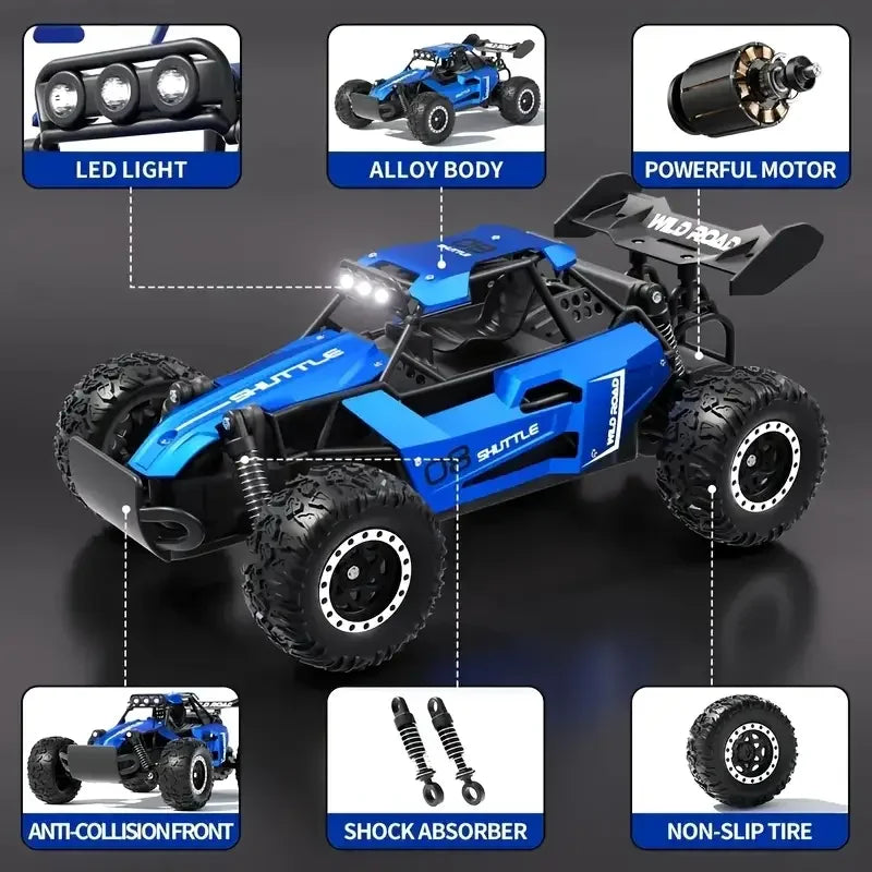 New 1:16 RC Car Remote Control Cars 2.4G Buggy Truck Drift Racing Climbing Off Road Vehicle Outdoor Toy Boy Kids Childrens Gifts