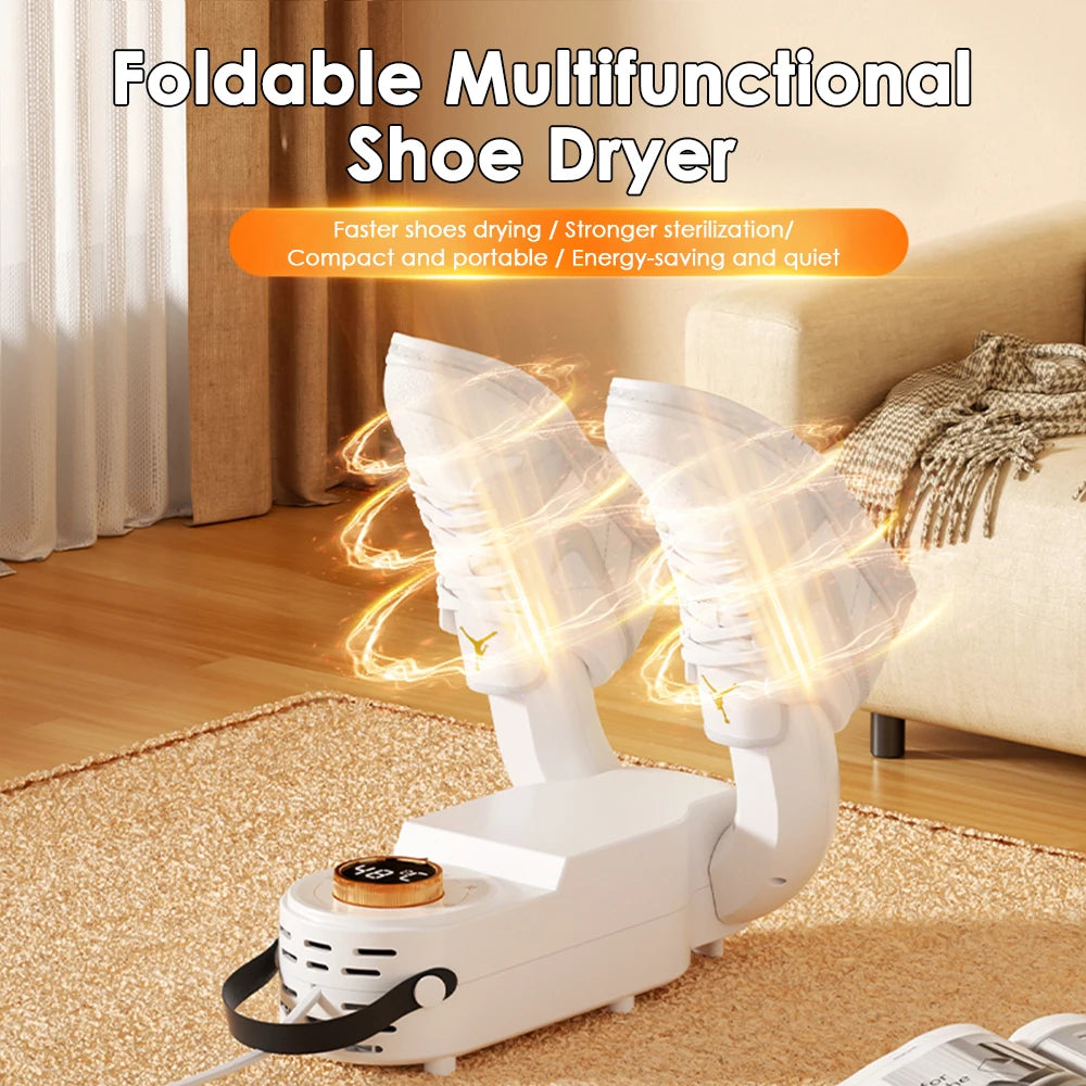 Electric Shoes Dryer Machine Folding Smart Constant Temperature Fast Dryer Heater Deodorizer Dehumidifier Device Boots Drier