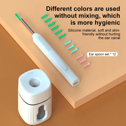 Wireless Visual Ear Wax Removal Smart Visual Ear Cleaner With Camera Endoscope 1296P Luminous Otoscope Ear Cleaning Tool