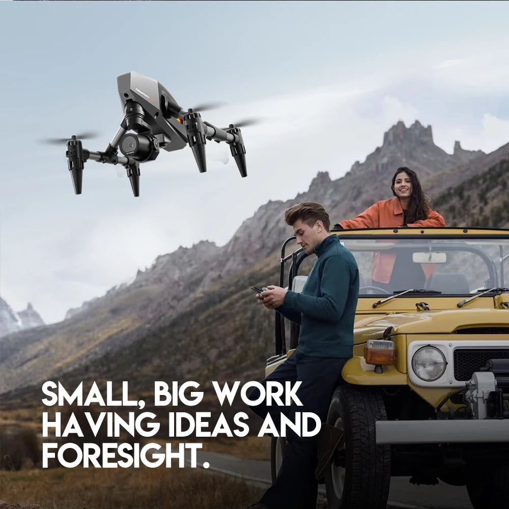 XD1 8K HD dual camera aerial camera, alloy anti-drop mini drone 2.4GWiFi drone foldable four-axis aerial camera