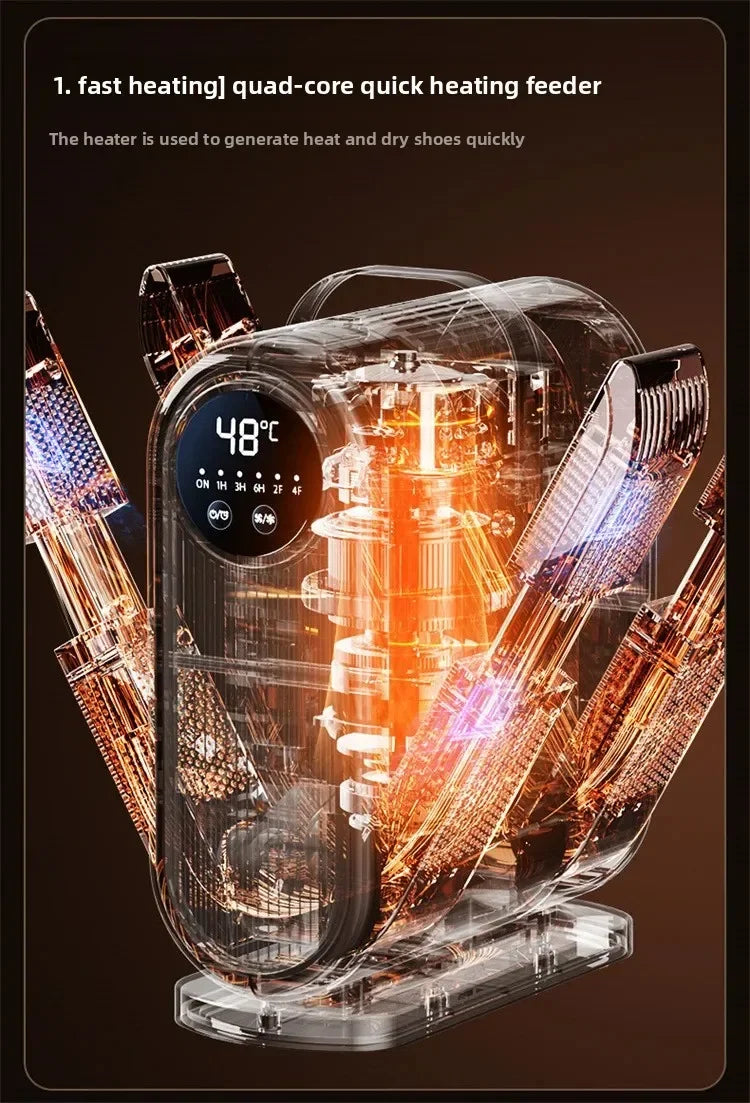 Portable Foldable Electric Shoe Dryer UV Blue Light UV Sterilization Deodorizing Shoe Dryer Fast Drying Household Shoe Dryer