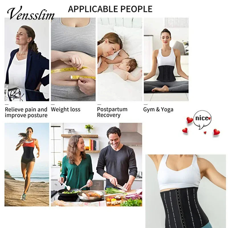 Shapewear for women's Vens slim Sweat Belt Slimming Sheath Woman Flat Belly Body Shapewear Women Exercise Fat Burner Slim Waist Girdle Waist Trainer