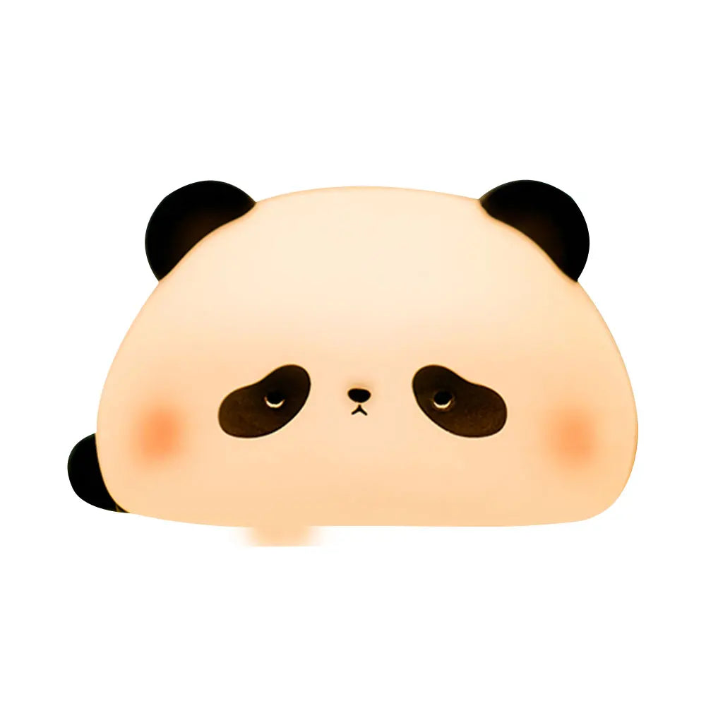 LED Night Lights Cute Sheep Panda Rabbit Silicone Lamp