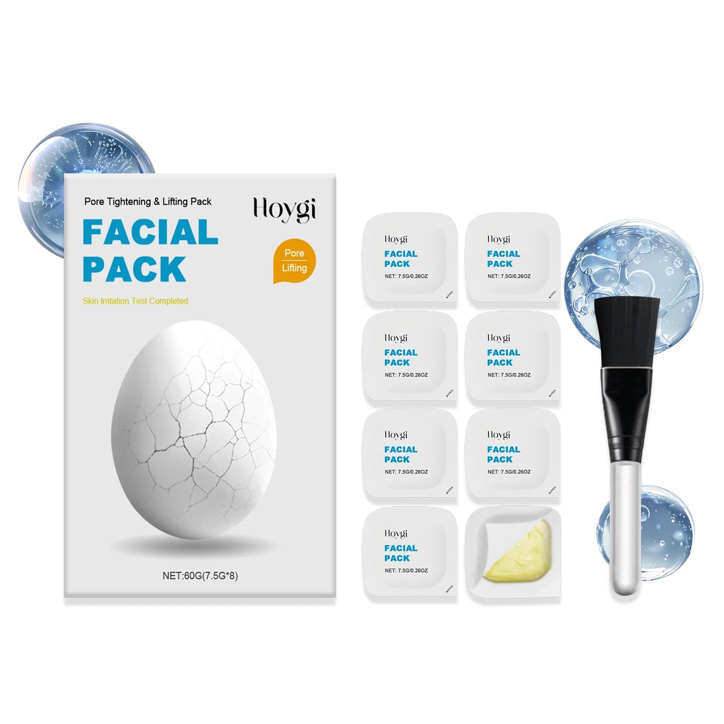 Centella Asiatica Pore Tightening Mask Blackhead Remover Shrink Pore Apply Facial Mask Repair Lifting Face Care 8PCS