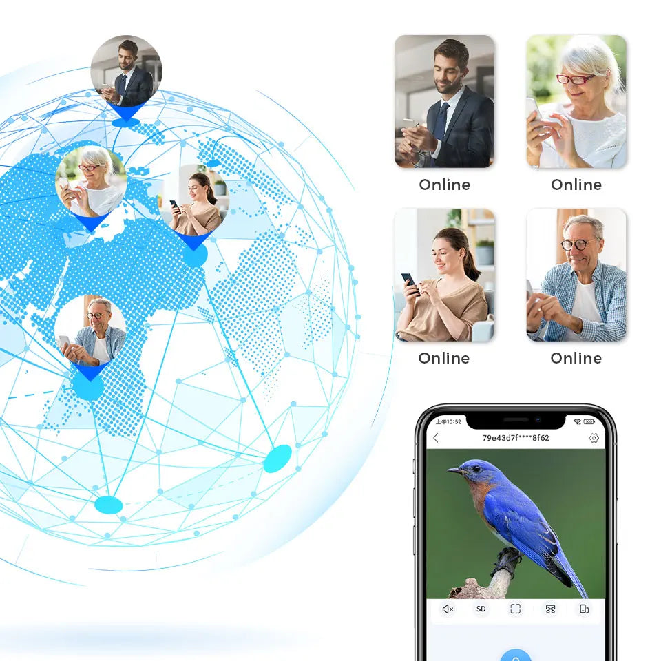 Bird Feeder Camera 4MP 2K HD Bird Video Capture