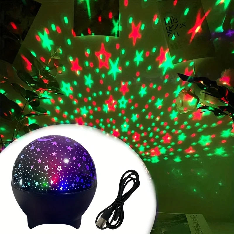 Starry Sky Projector Light 7Modes LED Night Light Galaxy Moon Ambient Light