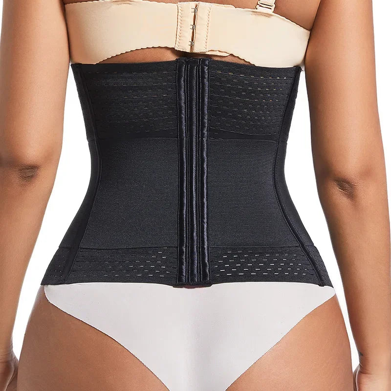 Shapewear for women's Tummy Control Belt  Waist Cinhcer Waist Trainer Body Shaper Slim Corset 6-Row Hook and Eye Closure
