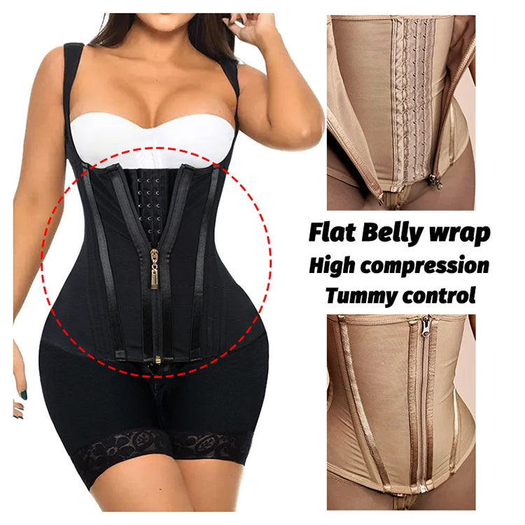 Shapewear for women's High Compression Girdle Shaper Colombian Fajas Shapewear Postpartum Belly flat Sheath Waist Trainer Belts Woman Extreme Corset