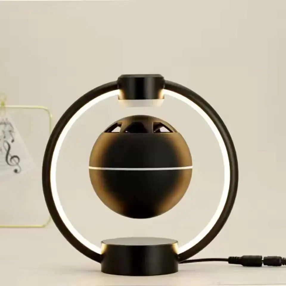 Magnetic Levitating Bluetooth Speaker Wireless Bluetooth with LED Lights, Unique Christmas Birthday Gift, Home Office Decor